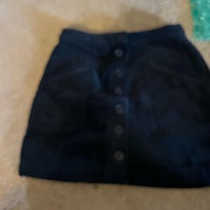 Marine layer blue corduroy skirt 2